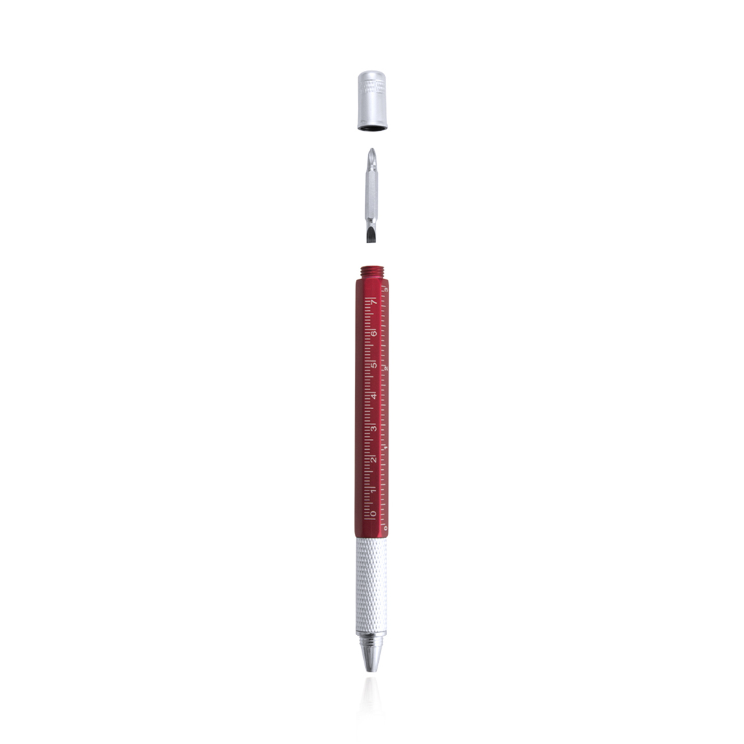 Bolígrafo multiherramienta personalizado Sauris 4 en 1 con nivel integrado - Oficina - Regalo Promocional Personalizado - imagen 10