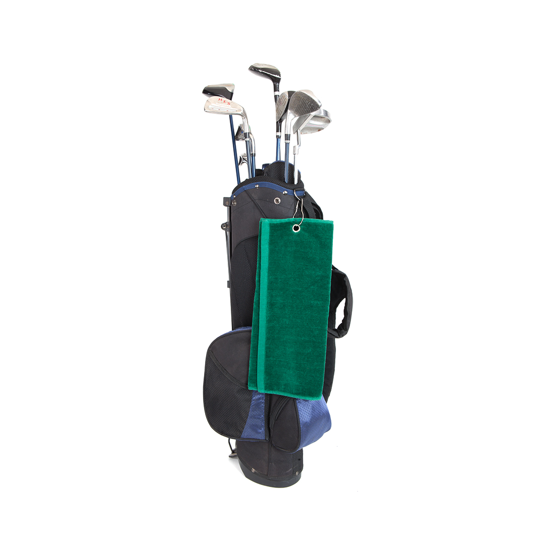 Toalla de golf personalizada Tarkyl de algodón premium con mosquetón de 40x50cm