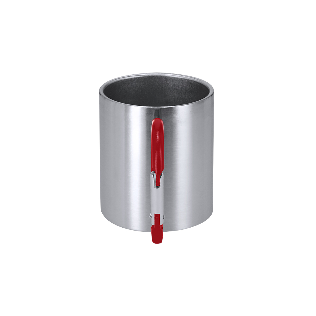 Taza de acero inox personalizada Bastic de 210ml con asa mosquetón - Tazas y vasos personalizados - Regalo Promocional Personalizado - imagen 5