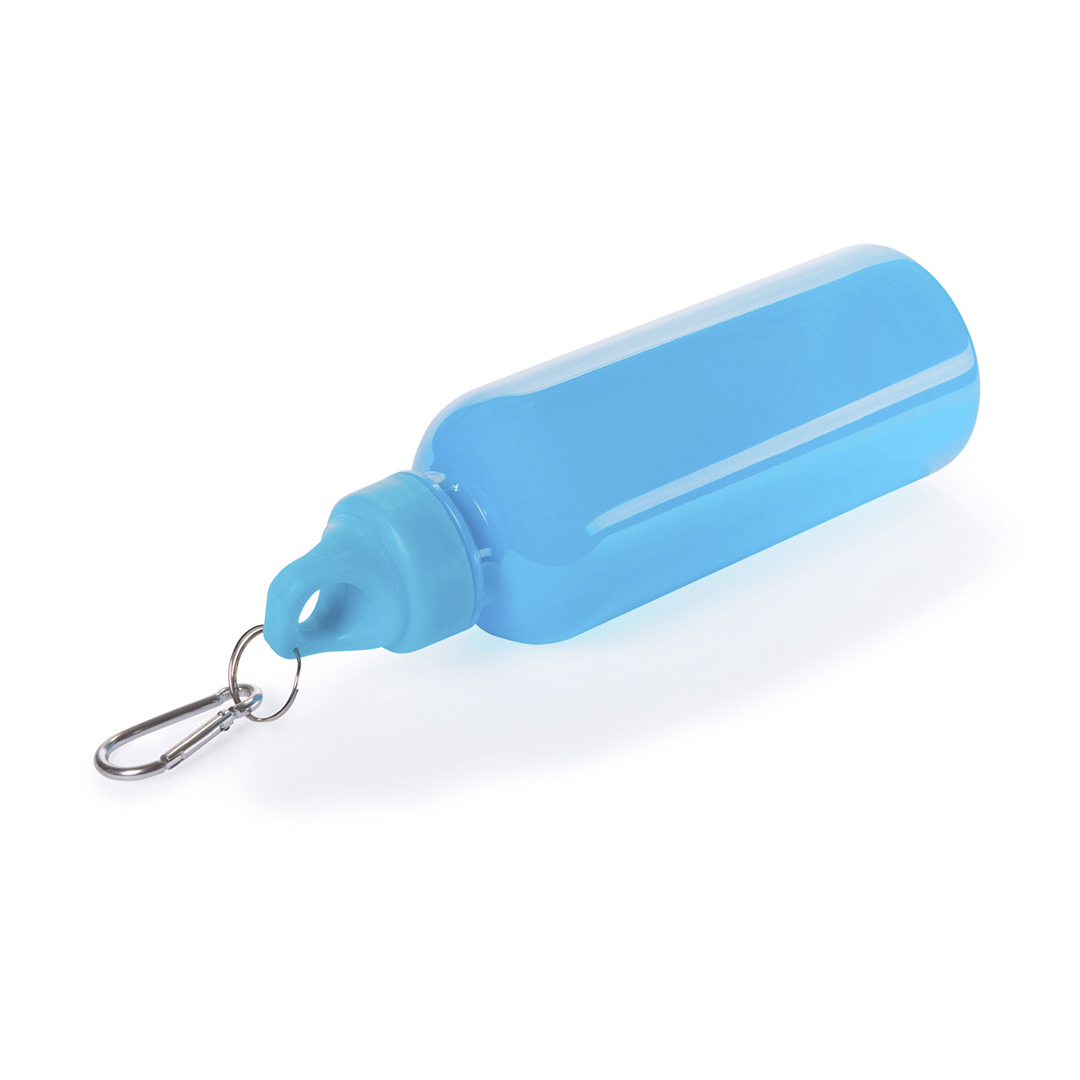 Bidón personalizado Zanip de 600ml en PS translúcido con mosquetón metálico - Tazas y botellas - Regalo Promocional Personalizado - vista alternativa