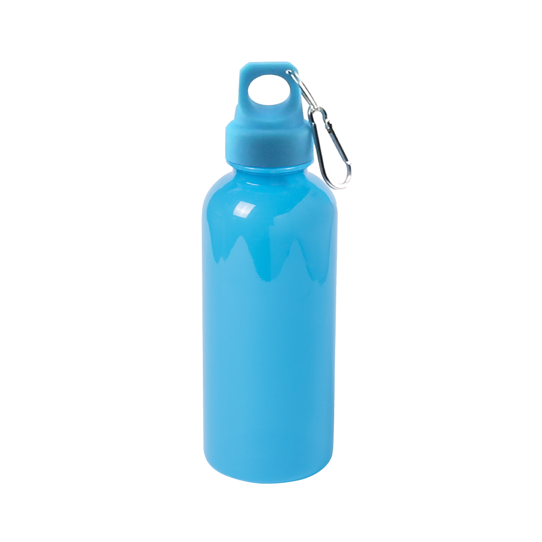 Bidón personalizado Zanip de 600ml en PS translúcido con mosquetón metálico - Tazas y botellas - Regalo Promocional Personalizado - imagen 5