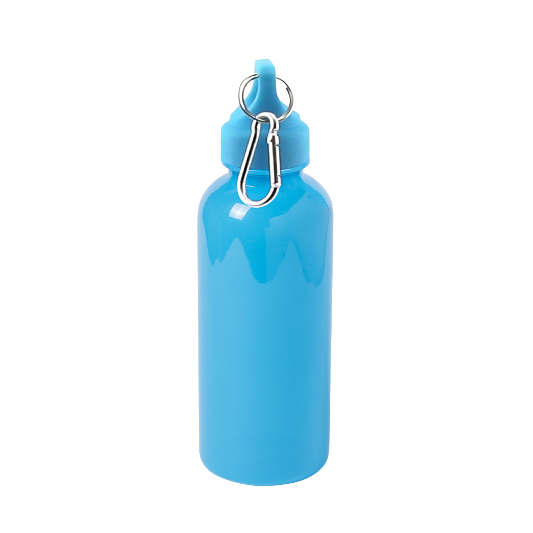 Bidón personalizado Zanip de 600ml en PS translúcido con mosquetón metálico - Tazas y botellas - Regalo Promocional Personalizado - imagen 6