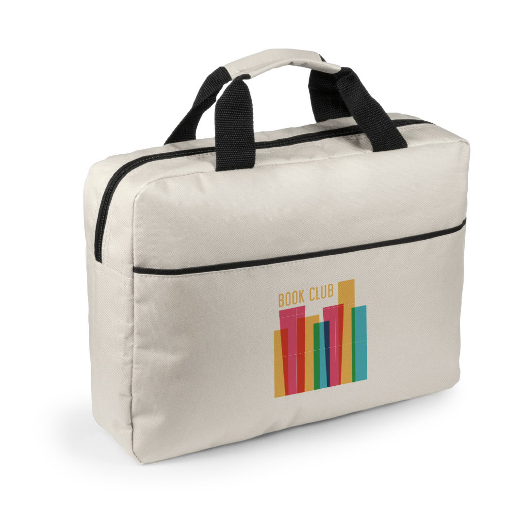 Portadocumentos personalizado Hirkop de poliéster 600D con asas reforzadas en colores