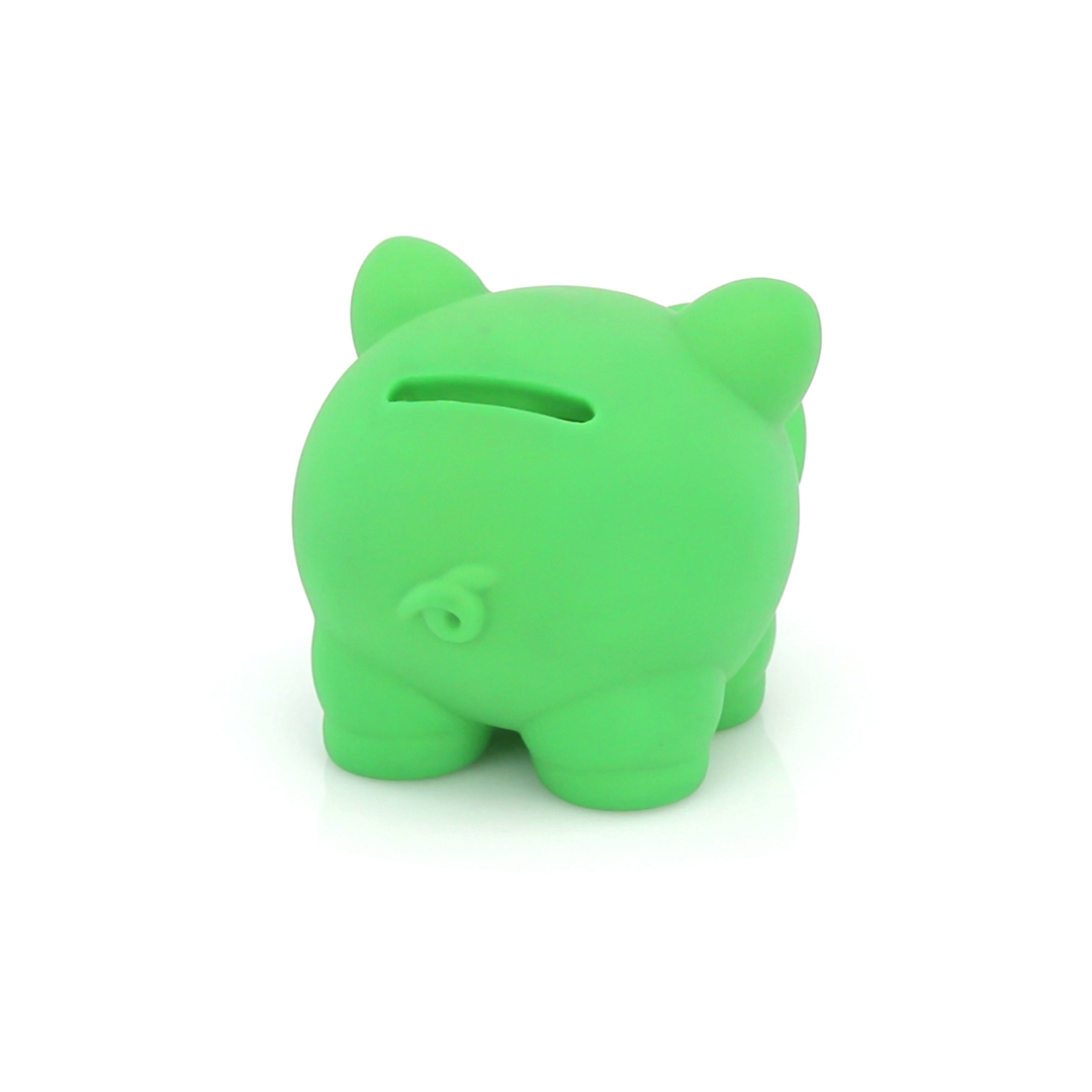 Hucha personalizada Donax cerdito con acabado goma en colores vivos - Niños y Juegos - Regalo Promocional Personalizado - imagen 4