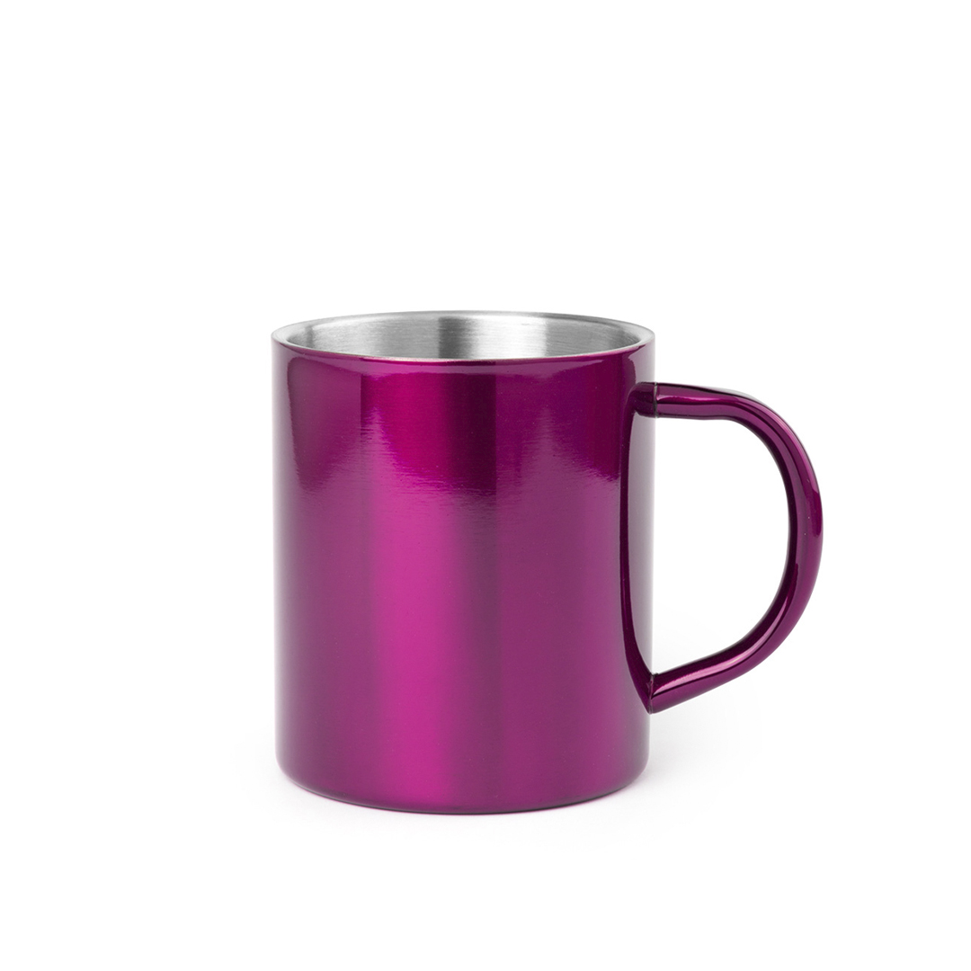 Taza de acero inox personalizada Yozax bicolor de 280ml