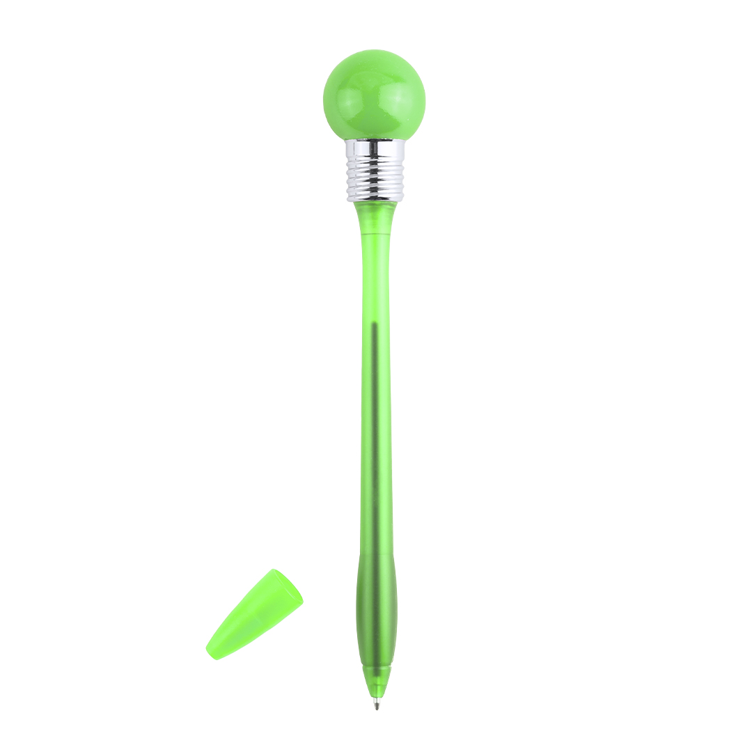 Bolígrafo divertido personalizado Nicky bombilla con linterna esférica
