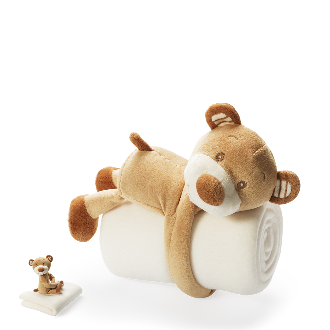 Manta personalizada Yogui osito peluche infantil 100x75cm