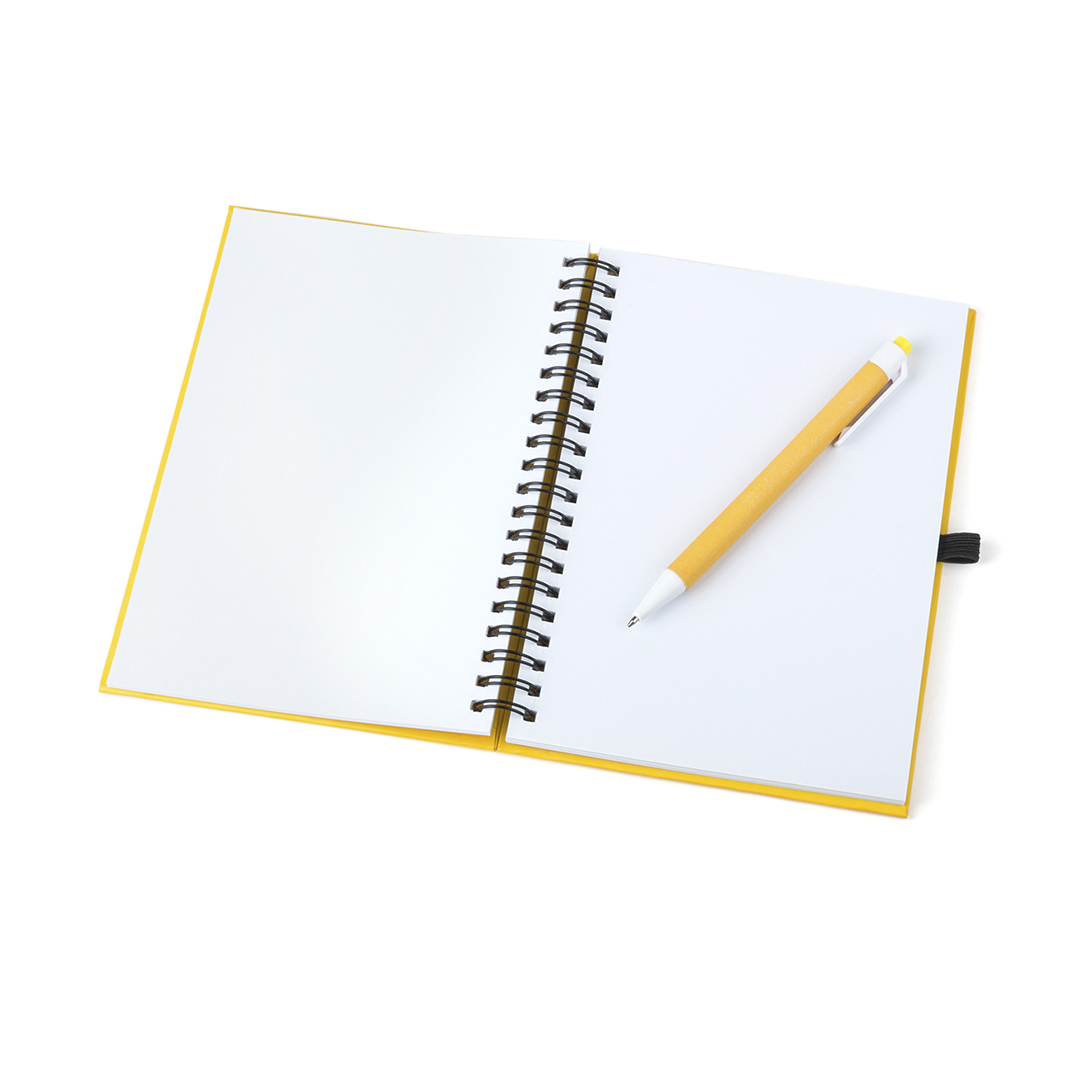 Libreta personalizada Koguel set de cartón reciclado con bolígrafo - Oficina - Regalo Promocional Personalizado - imagen 3