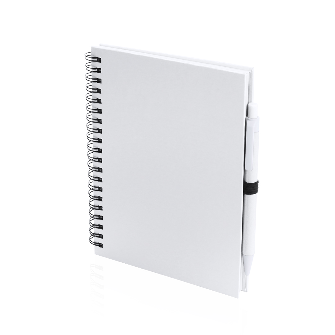 Libreta personalizada Koguel set de cartón reciclado con bolígrafo - Oficina - Regalo Promocional Personalizado