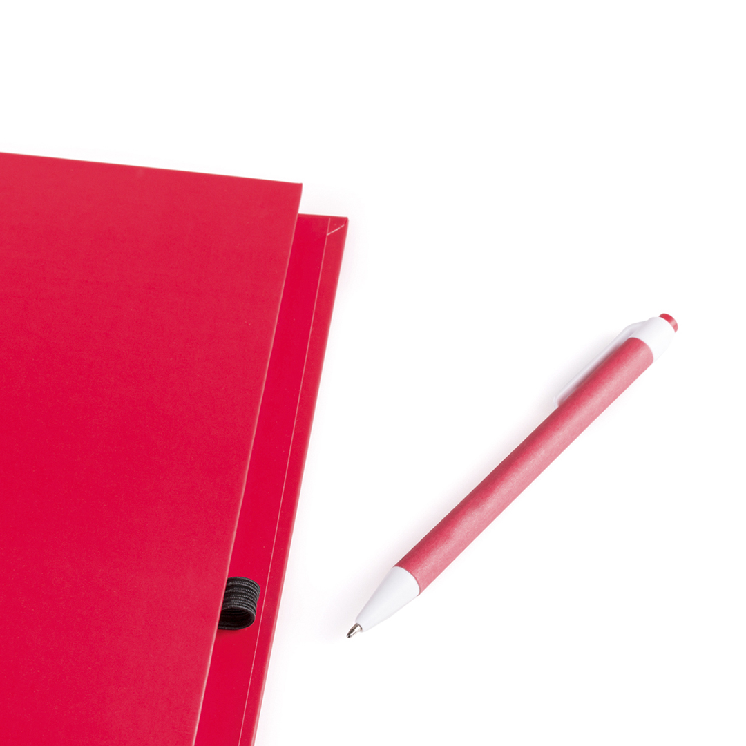Libreta personalizada Tecnar de cartón reciclado con bolígrafo atrevida - Oficina - Regalo Promocional Personalizado - vista alternativa