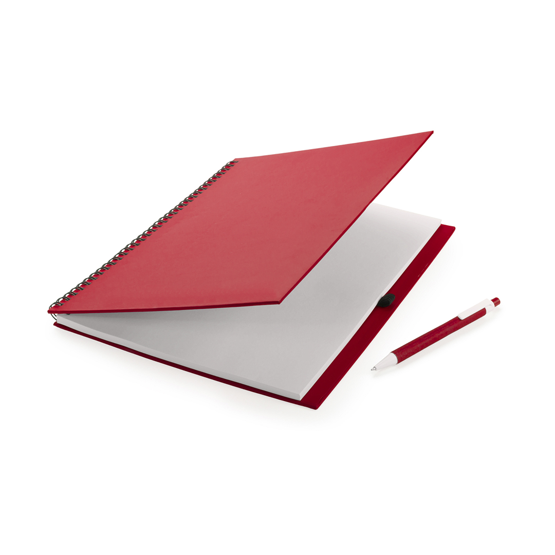 Libreta personalizada Tecnar de cartón reciclado con bolígrafo atrevida - Oficina - Regalo Promocional Personalizado - imagen 4