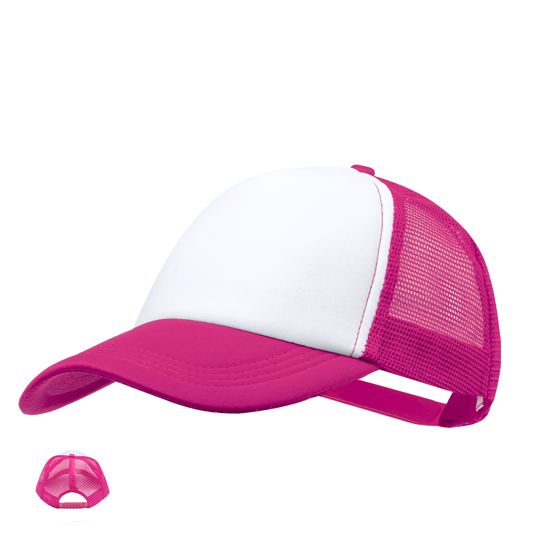 Gorra personalizada Zodak trucker poliéster panel frontal blanco - Gorras y sombreros - Regalo Promocional Personalizado