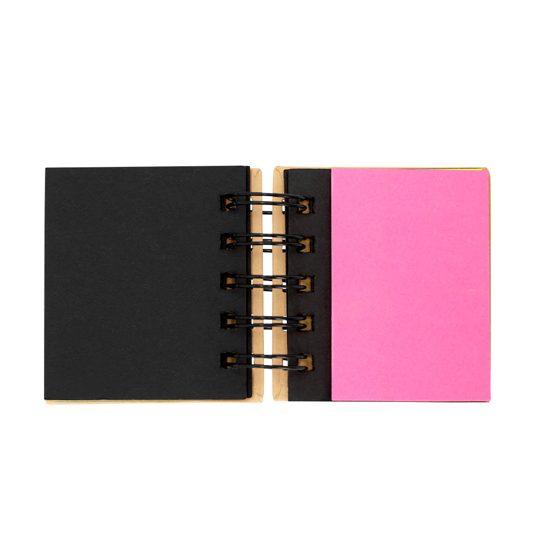 Bloc de notas personalizado Laska adhesivas con anillas en cartón reciclado - Oficina - Regalo Promocional Personalizado - imagen 3