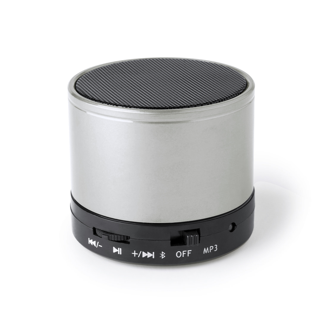 Altavoz Martins compacto con acabados metalizados - Tecnología - Regalo Promocional Personalizado