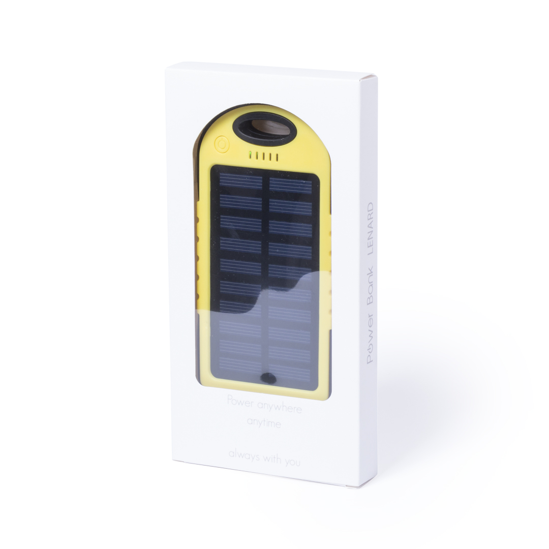 Power Bank personalizada Lenard deportivo solar con silicona de 4000mAh - Tecnología - Regalo Promocional Personalizado - imagen 3