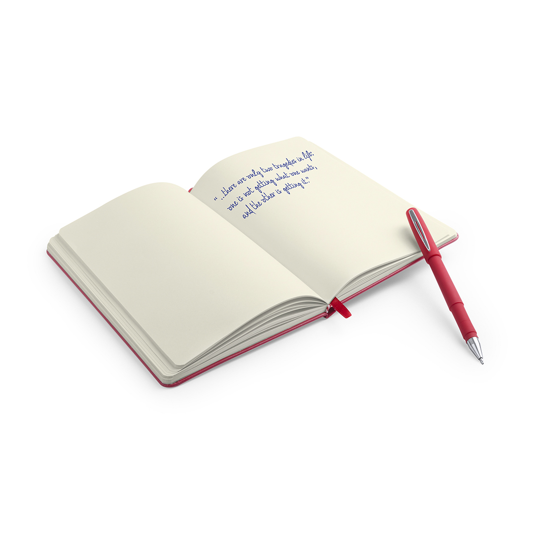 Set personalizado Marden bloc polipiel con bolígrafo 100 hojas - Set de escritura personalizados - Regalo Promocional Personalizado - vista alternativa