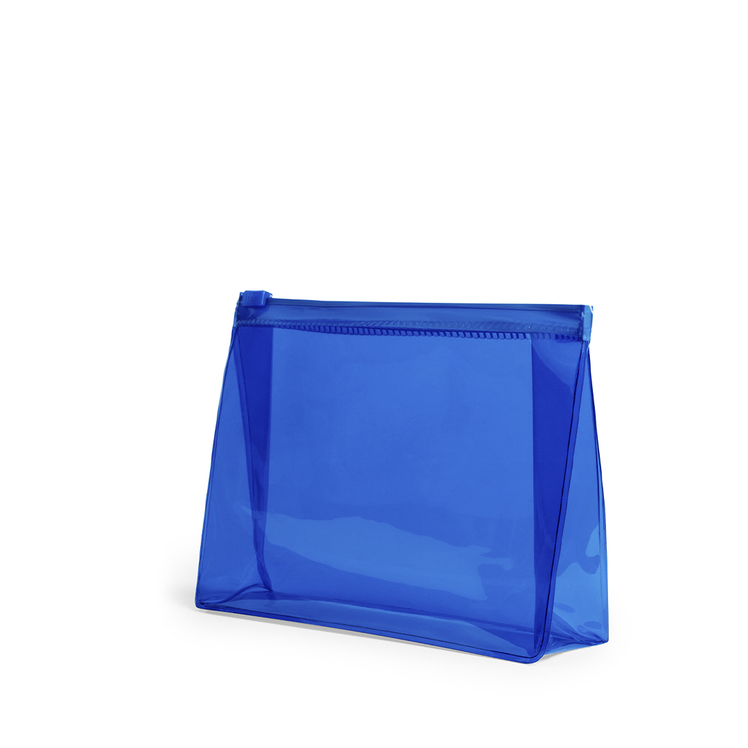 Neceser personalizado Iriam de PVC transparente con cierre hermético