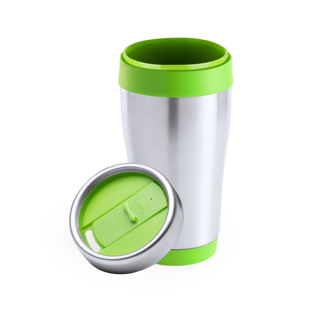 Vaso térmico personalizado Fresno de acero inox brillante colorido de 450ml - Tazas y vasos personalizados - Regalo Promocional Personalizado