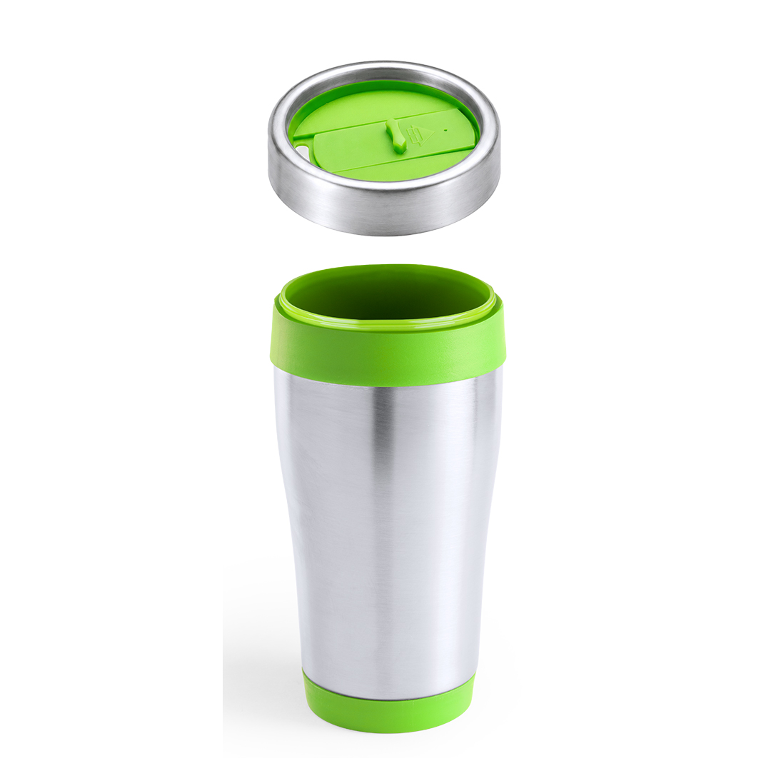 Vaso térmico personalizado Fresno de acero inox brillante colorido de 450ml - Tazas y vasos personalizados - Regalo Promocional Personalizado - vista alternativa