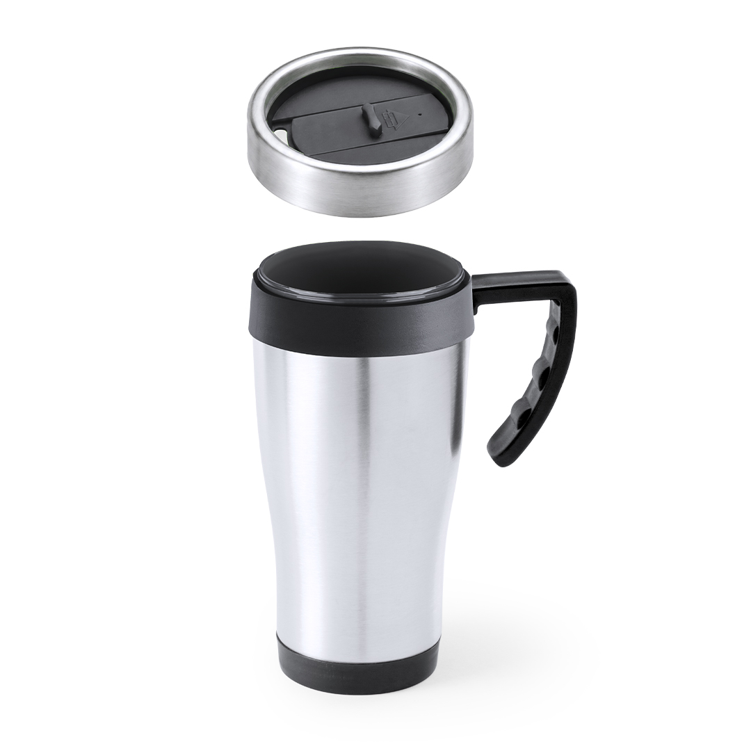 Taza térmica personalizada Carson de acero inox brillante de 450ml - Tazas y vasos personalizados - Regalo Promocional Personalizado - imagen 6