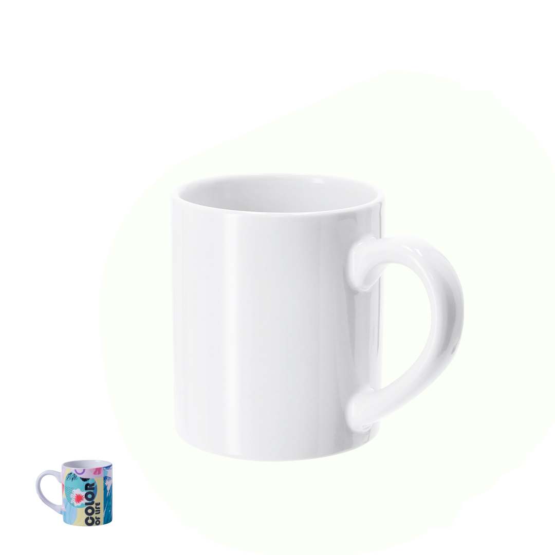Taza sublimación personalizada Dolten de cerámica de 250ml en blanco - Tazas y vasos personalizados - Regalo Promocional Personalizado