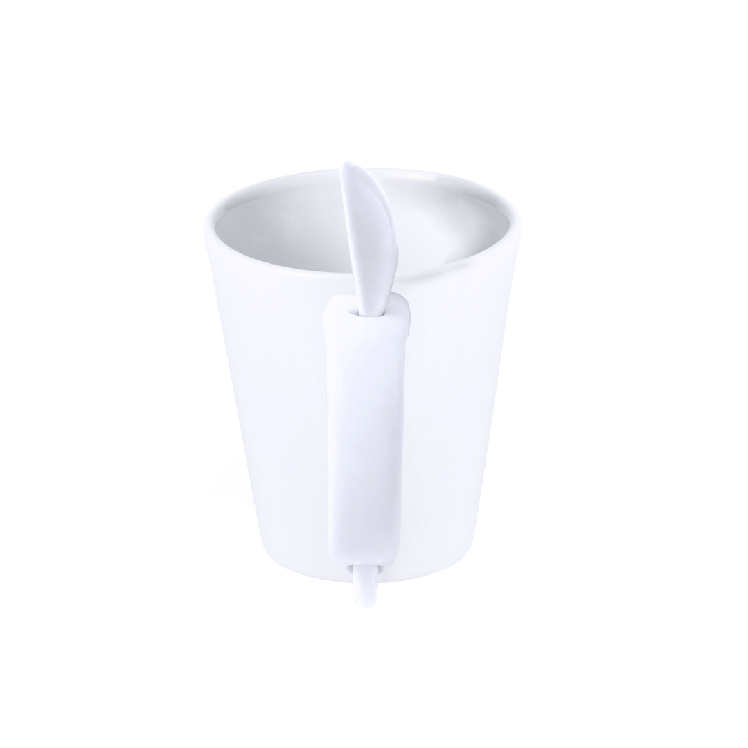 Taza sublimación personalizada Kaffir de cerámica de 350ml con cucharilla integrada - Tazas y vasos personalizados - Regalo Promocional Personalizado - imagen 5