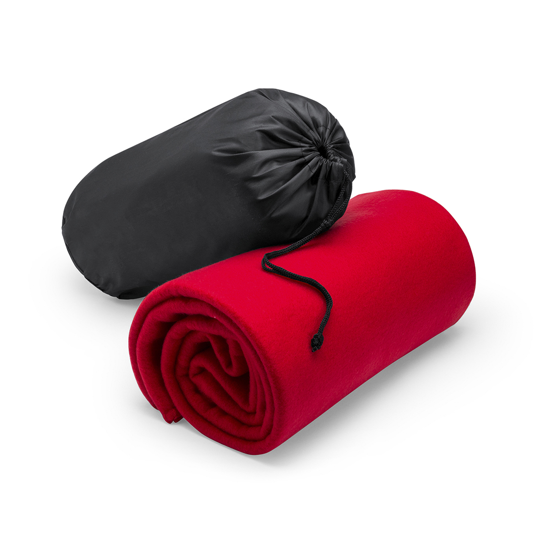 Manta personalizada Thiago polar fleece con funda cordón