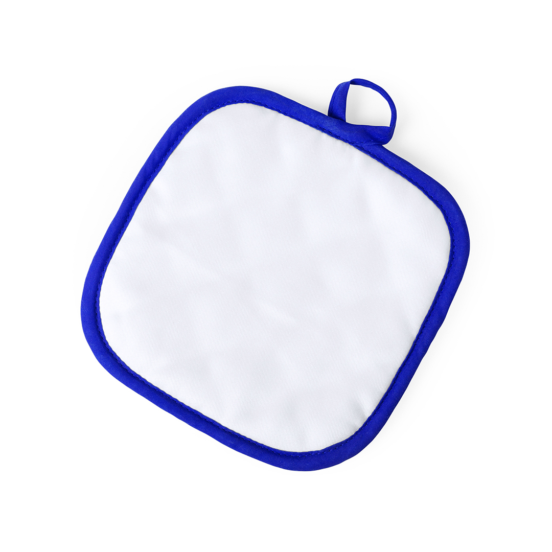 Agarrador Kalmont de cocina blanco con bordes de colores