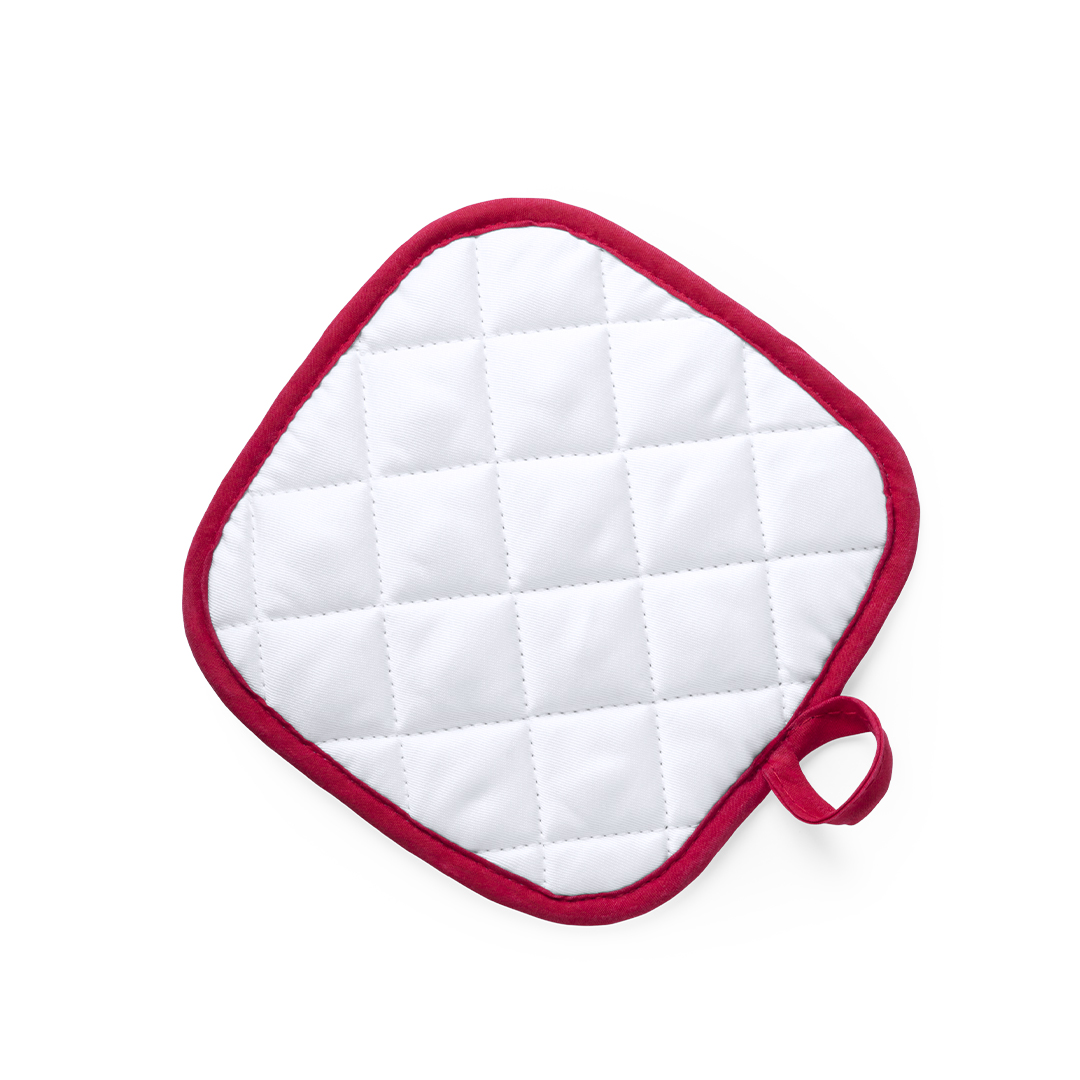 Agarrador Kalmont de cocina blanco con bordes de colores - Hogar - Regalo Promocional Personalizado
