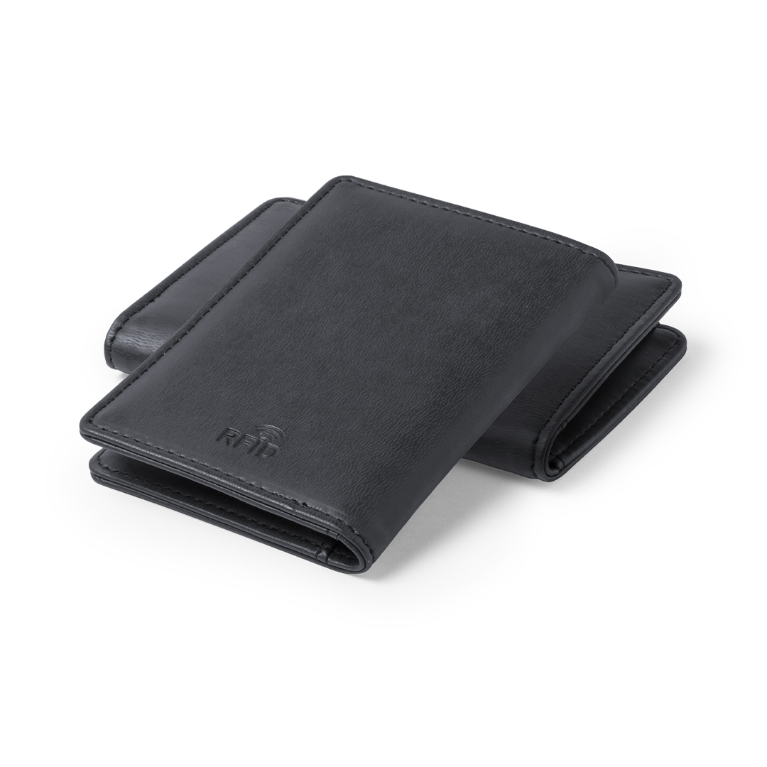 Tarjetero RFID personalizado Brigit de polipiel - Tecnología - Regalo Promocional Personalizado