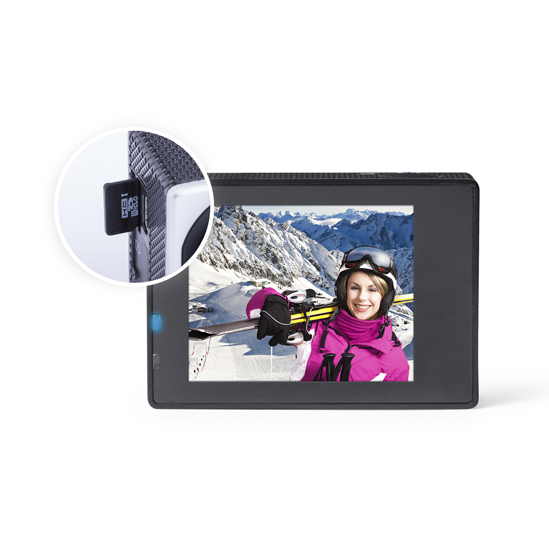 Cámara deportiva personalizada Komir HD 720p sumergible