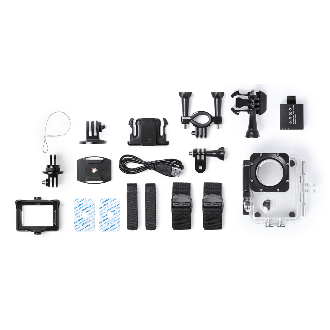 Cámara deportiva personalizada Komir HD 720p sumergible - Tecnología - Regalo Promocional Personalizado - vista alternativa