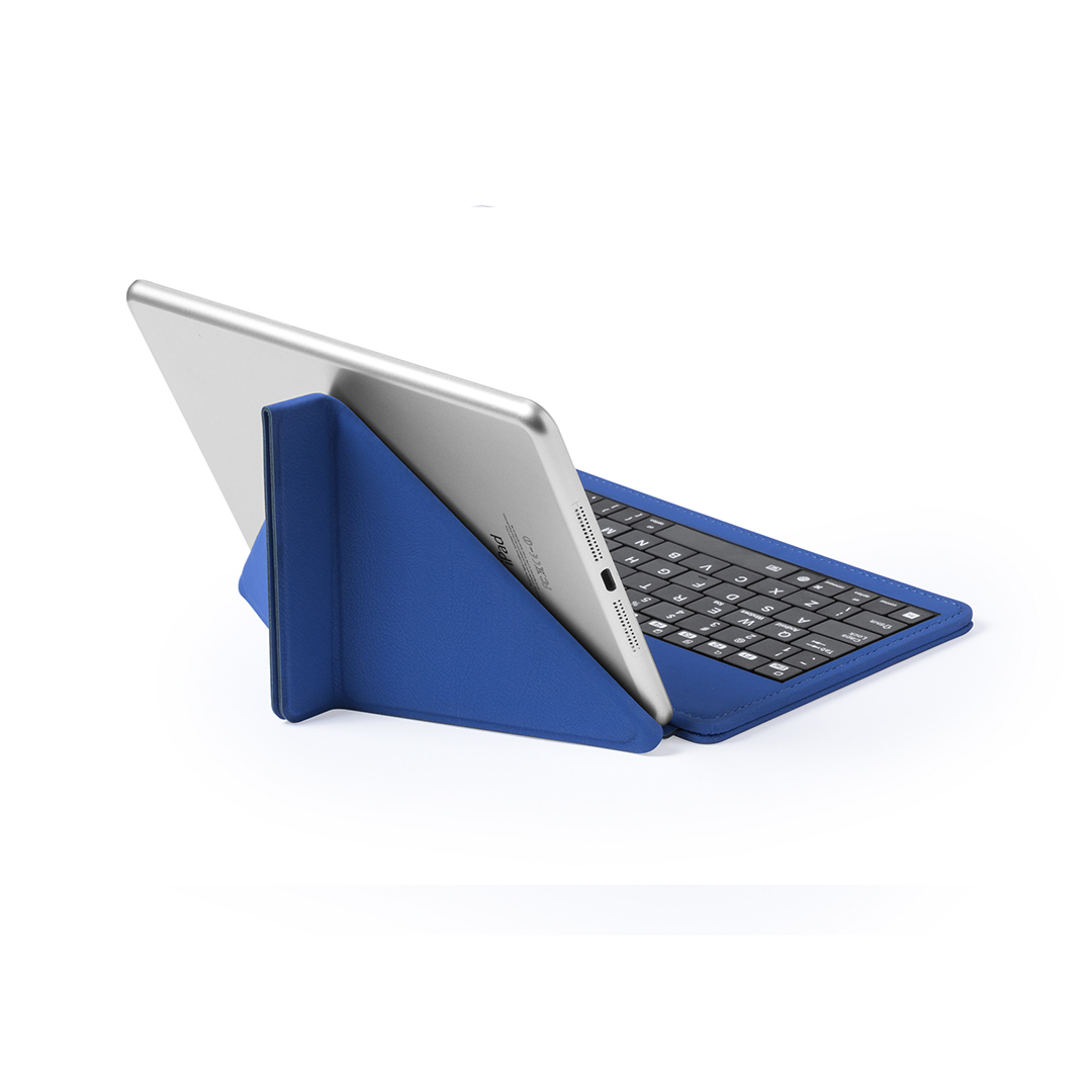 Teclado soporte personalizado Tyrell Bluetooth para tablet con polipiel