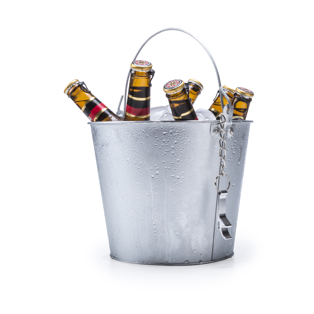 Cubo personalizado Blake metálico de 6 litros con abridor - Otros accesorios bodega - Regalo Promocional Personalizado