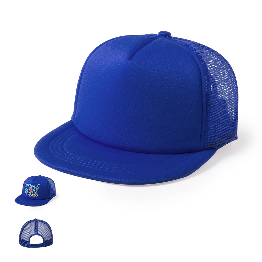 Gorra personalizada Yobs de 5 paneles visera plana con redecilla - Gorras y sombreros - Regalo Promocional Personalizado