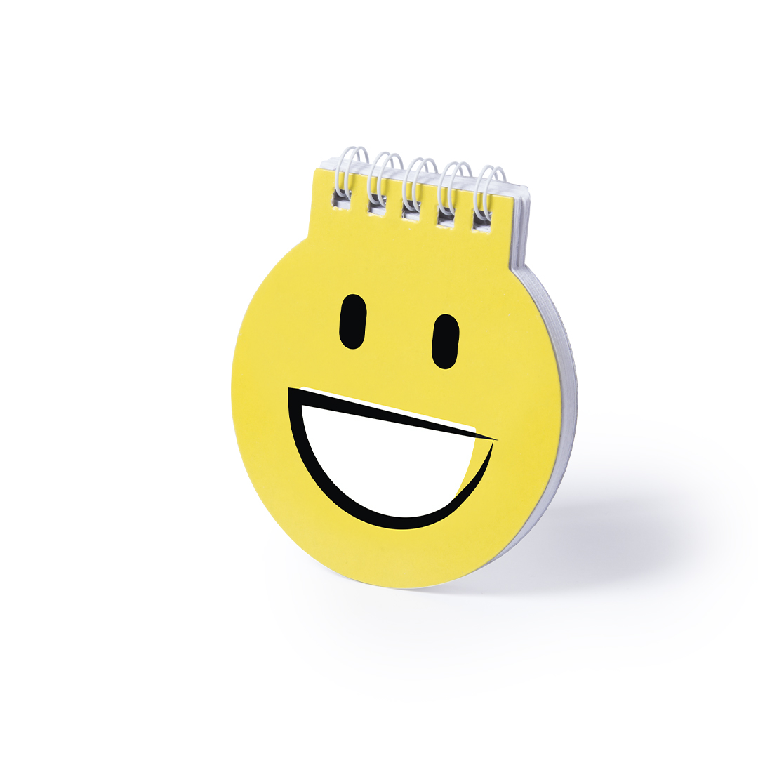 Libreta personalizada Winlon de emoji amarilla con diseños divertidos - Oficina - Regalo Promocional Personalizado