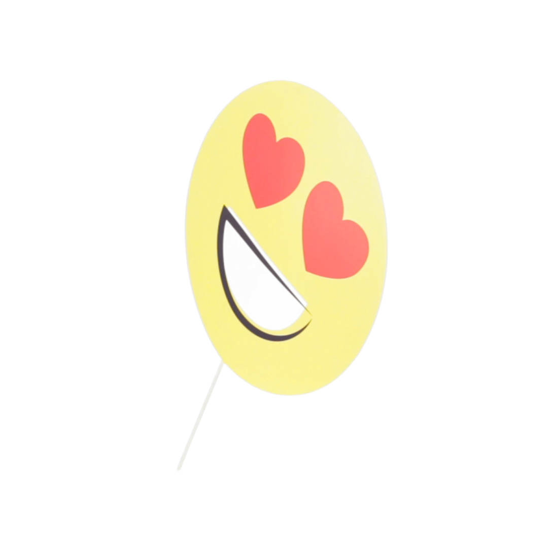 Selfie pai pai personalizado Emoty con diseños emoji de madera