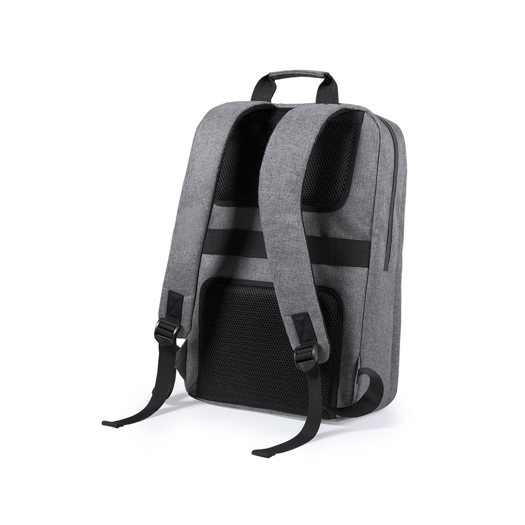 Mochila personalizada Nevium de Nylon 600D con diseño rectangular