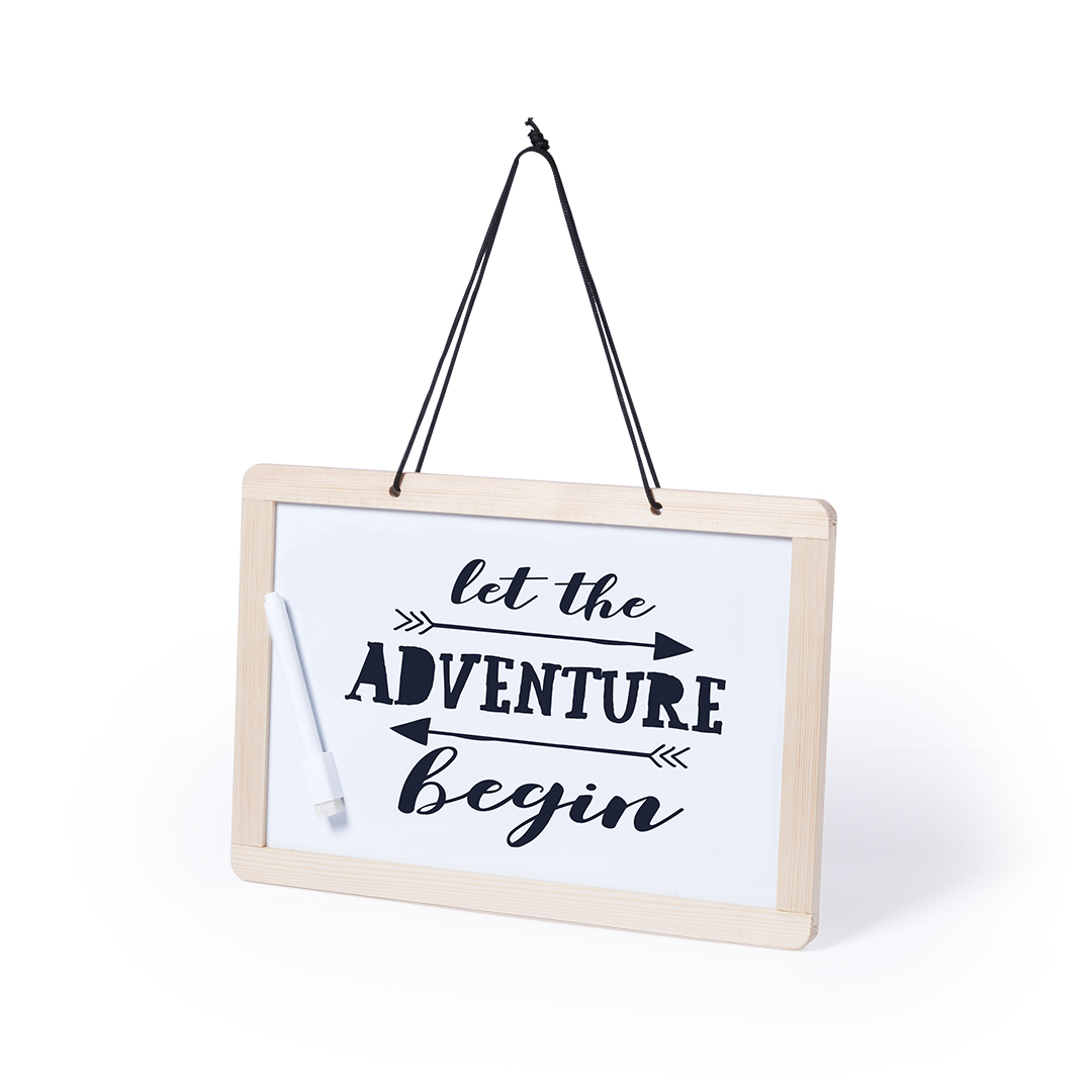 Pizarra personalizada Marnik de doble cara para colgar con accesorios