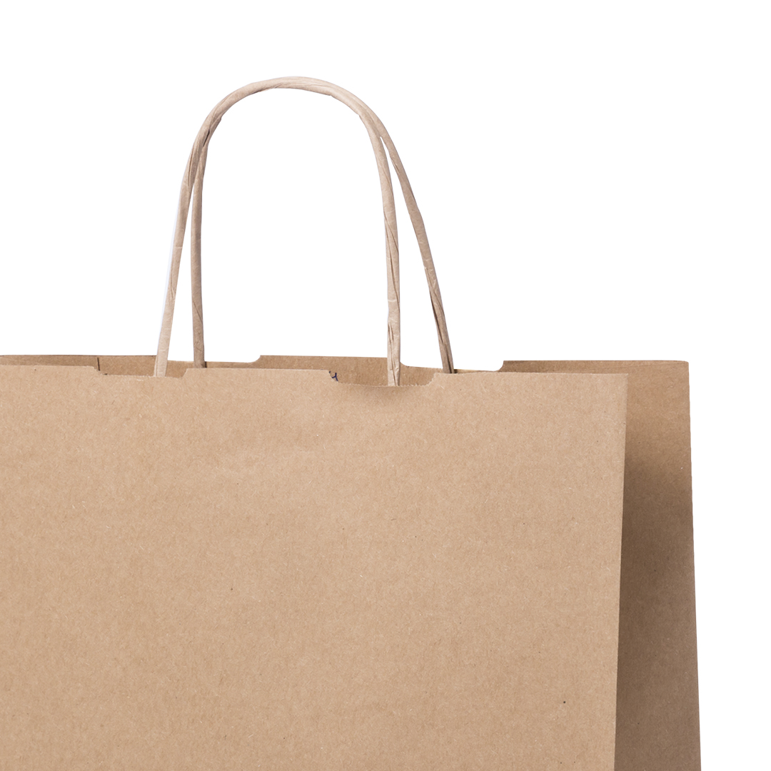 Bolsa personalizada Loiles de papel natural con fuelle