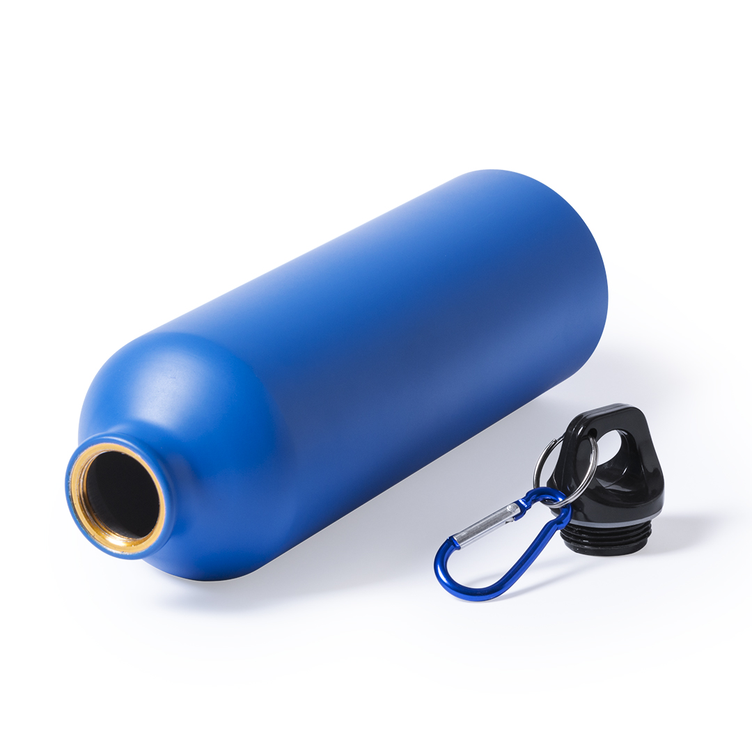 Bidón Delby 800ml aluminio mate mosquetón - Tazas y botellas - Regalo Promocional Personalizado - vista alternativa