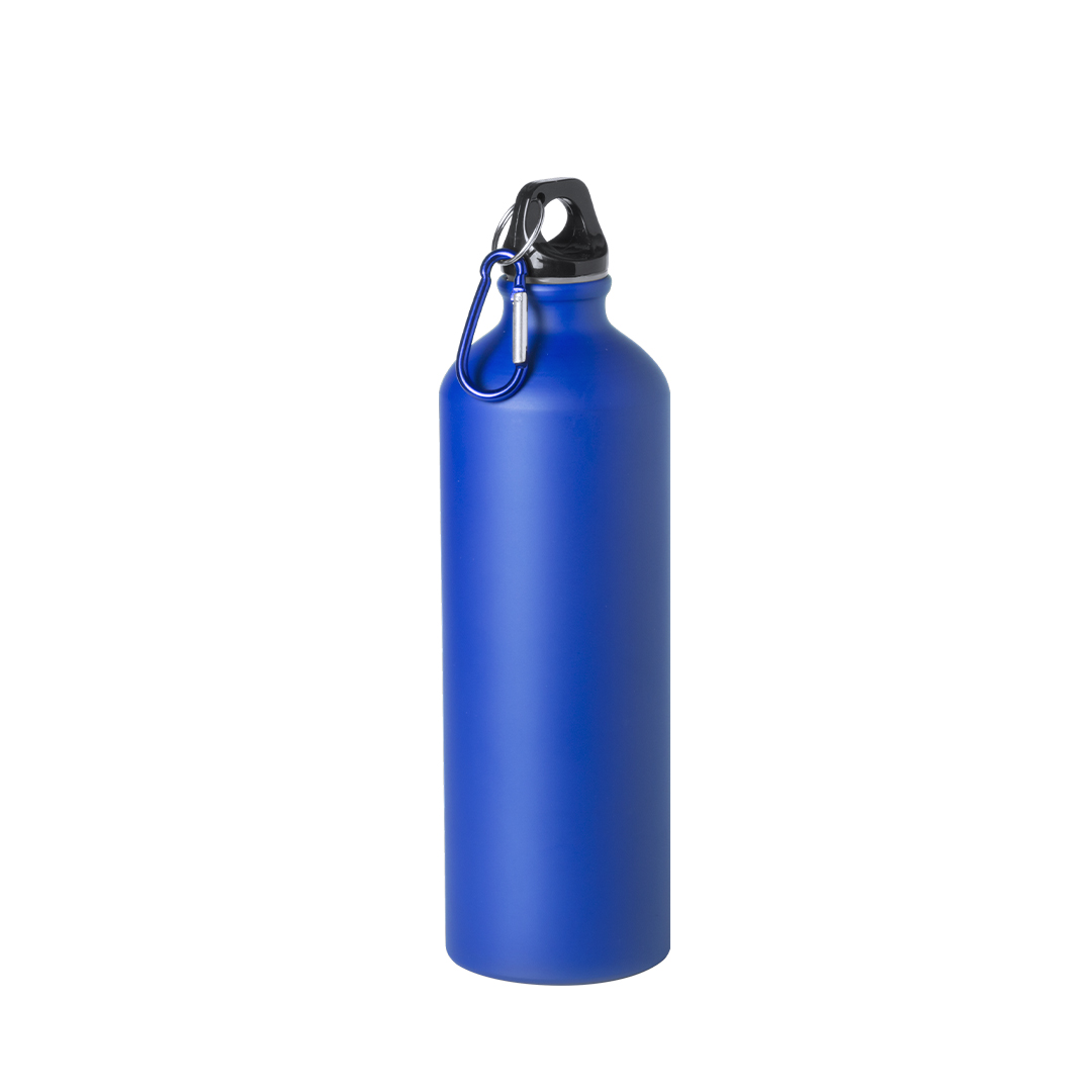 Bidón Delby 800ml aluminio mate mosquetón - Tazas y botellas - Regalo Promocional Personalizado