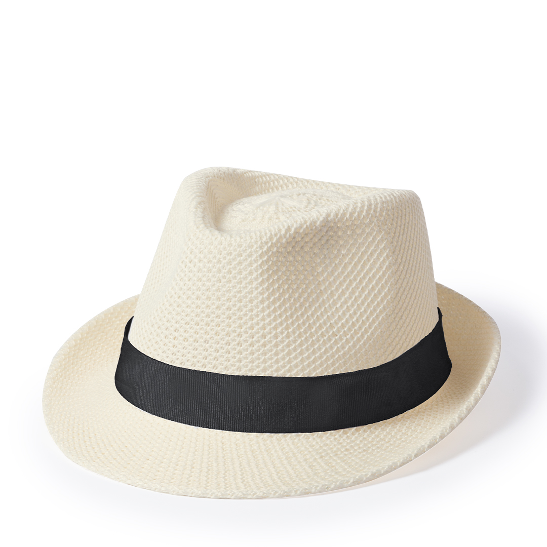 Sombrero sintético personalizado Bauwens con cinta interior - Verano - Regalo Promocional Personalizado
