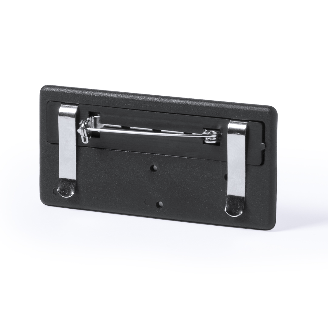 Identificador personalizado Upsin acabado brillante con doble sistema fijación