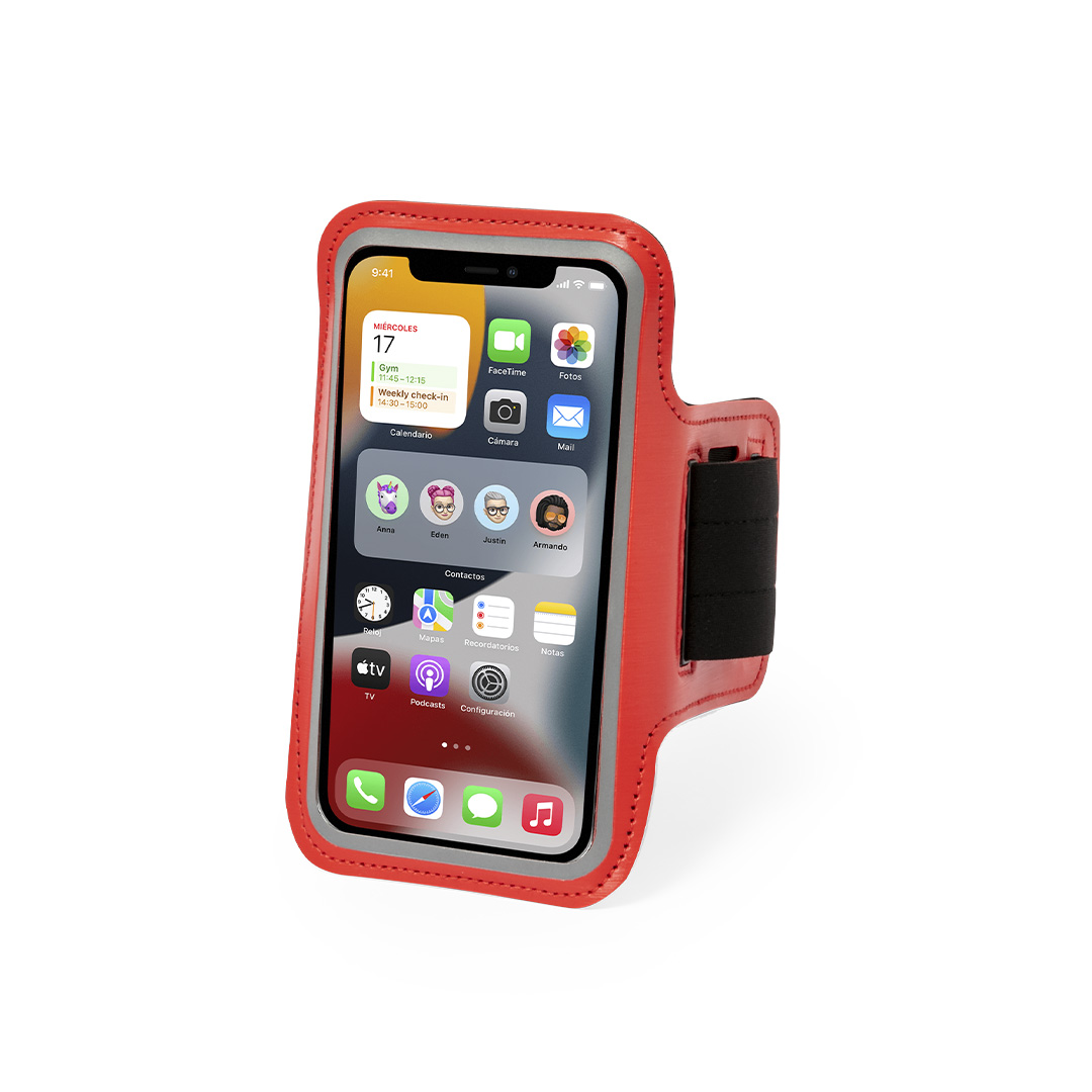 Brazalete personalizado Kelan deportivo táctil con frontal reflectante - Running - Regalo Promocional Personalizado