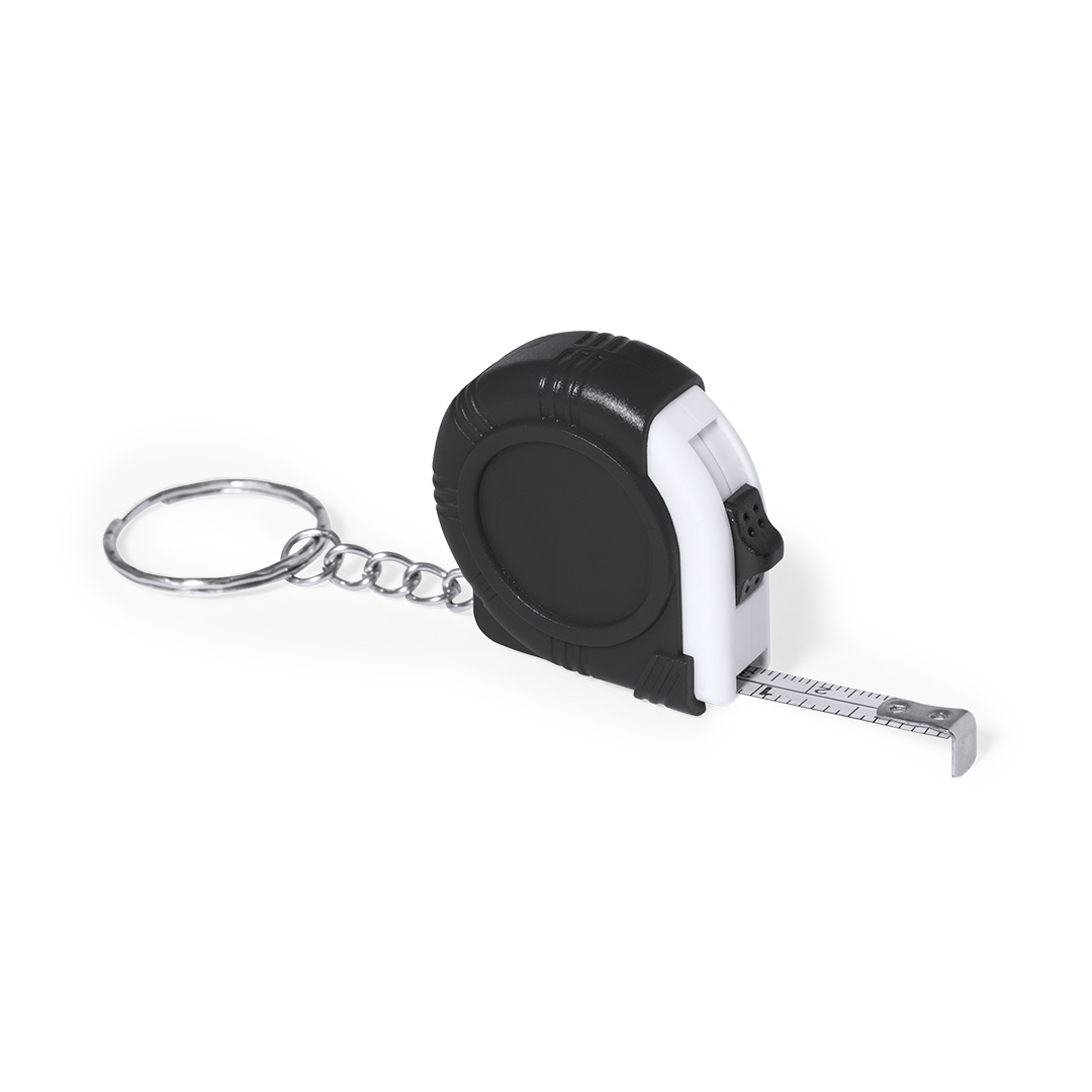 Flexómetro llavero personalizado Harrol de 1m con troquelado - Herramientas, bricolaje y automóvil - Regalo Promocional Personalizado