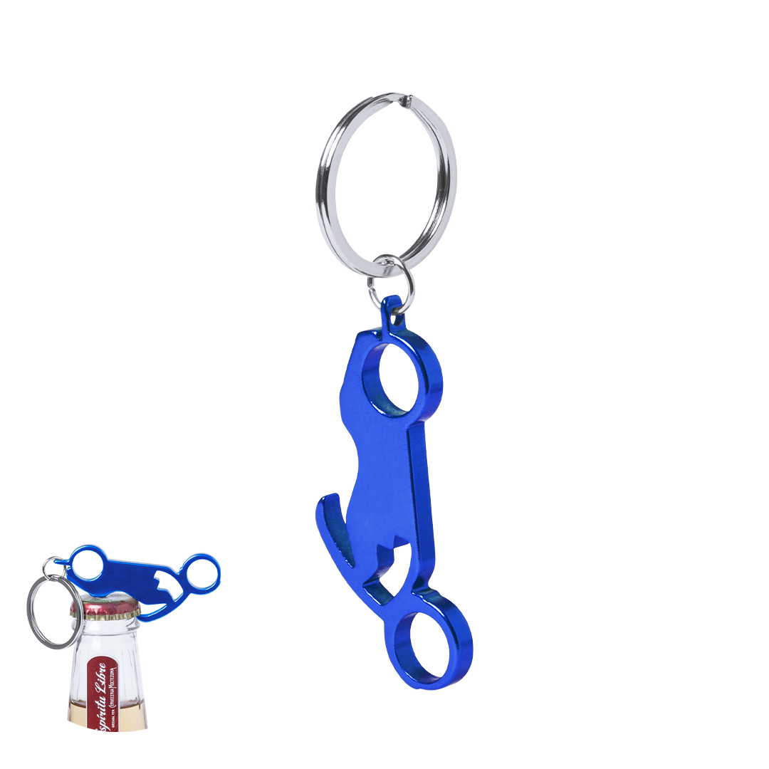 Llavero abridor personalizado Blicher de aluminio diseño moto - Llaveros, pins y chapas - Regalo Promocional Personalizado