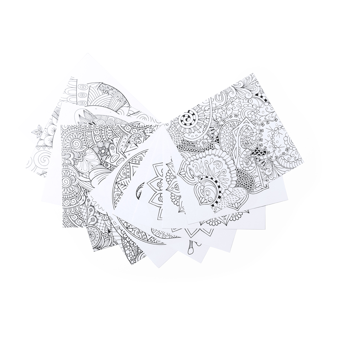 Set mandala personalizado Boltex lápices y láminas para colorear - Niños y Juegos - Regalo Promocional Personalizado - vista alternativa