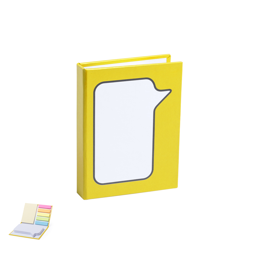 Bloc de notas personalizado Dosan adhesivas bocadillo en cartón reciclado - Oficina - Regalo Promocional Personalizado