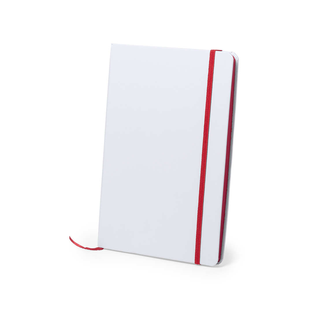 Bloc de notas personalizado Kaffol en blanco con lomo colorido y 100 hojas - Oficina - Regalo Promocional Personalizado